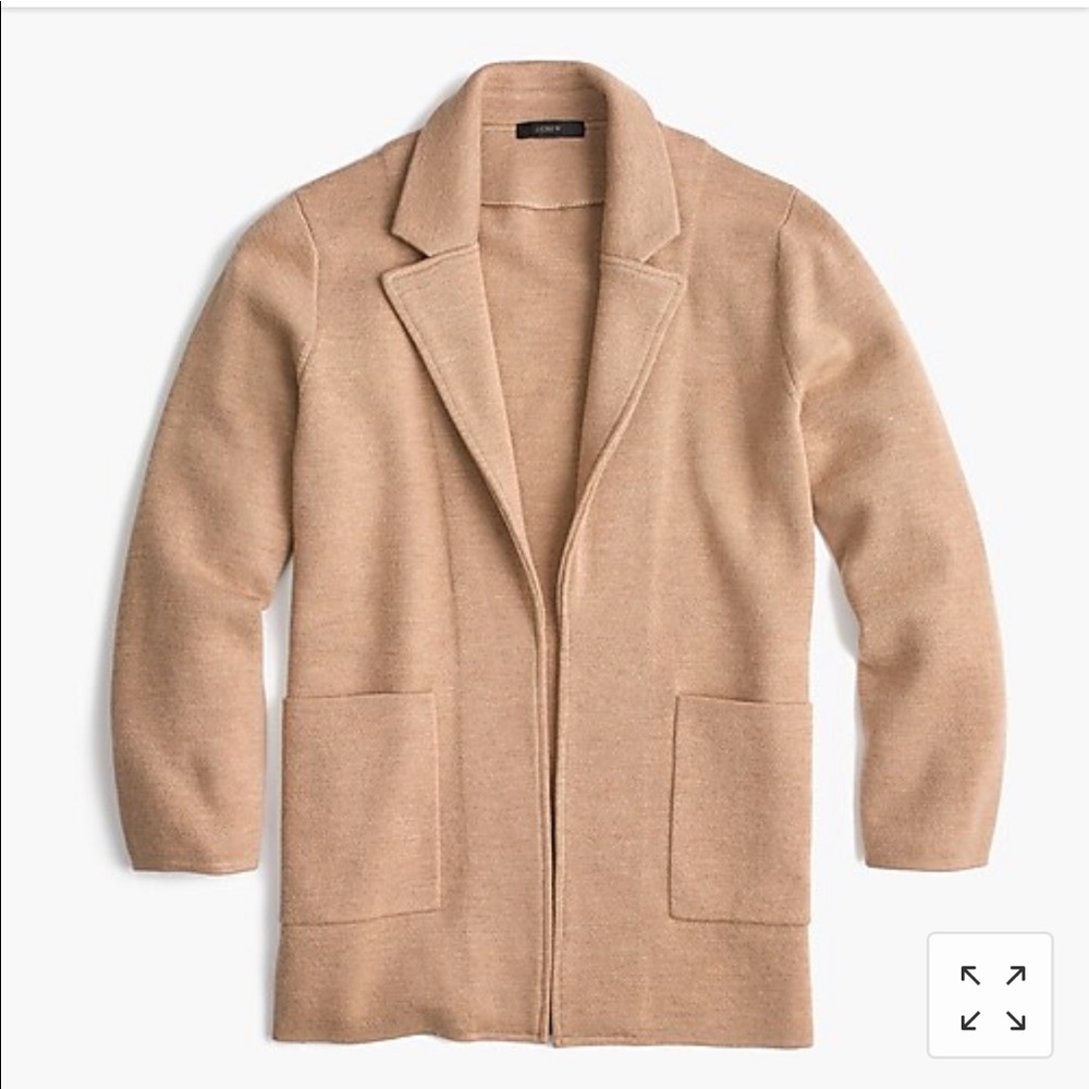 J Crew Sophie Open Front Sweater Blazer: Small